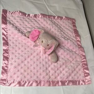 Pink Elephant Baby Blanket